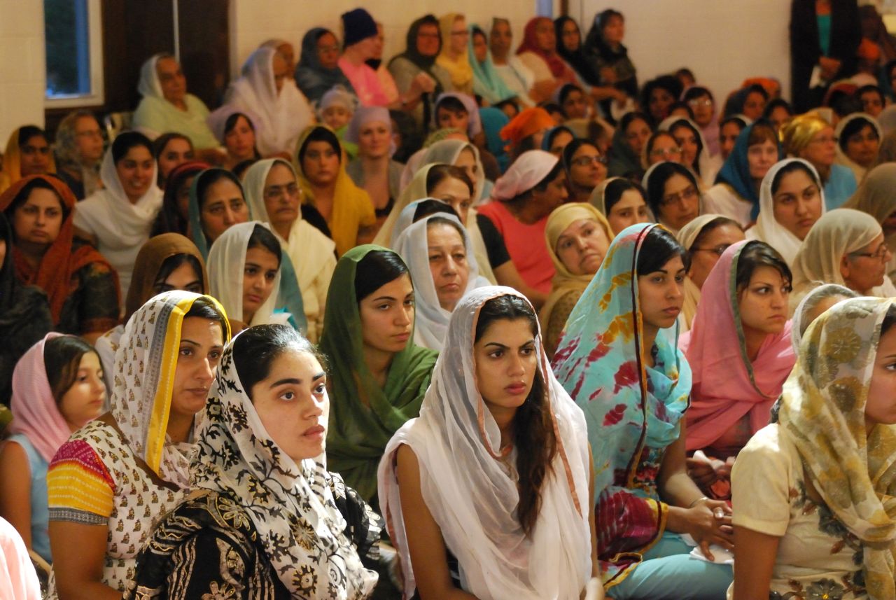 Hundreds of mourners gathered at the Sikh Religious Society of Wisconsin on Monday, August 6. The mourners pray for their neighbors killed in the attack on a Sikh temple.
