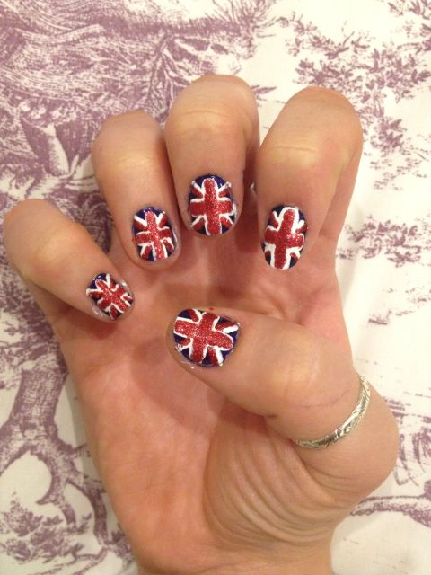 Siobhan Durkin of Birmingham, England, turned her nails into 10 little Union flags to "get behind my country" in the Olympics. She's been into nail art for <a href="http://ireport.cnn.com/docs/DOC-825459">about a year</a>. 