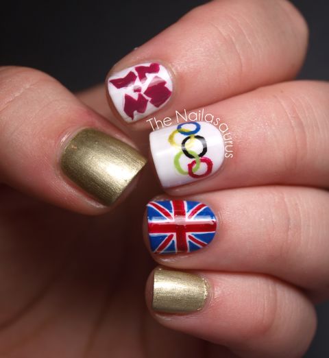 Samantha Tremlin also wanted to show support for her home country of Great Britain. It took her about an hour to <a href="http://ireport.cnn.com/docs/DOC-824621">paint this manicure</a> that features the Olympic rings, Union flag and logo for London 2012. "It feels as though the Games have united every single person in the country with all the excitement and pride we're feeling. The opening ceremony was just fantastic and made me so proud to be British," she said.