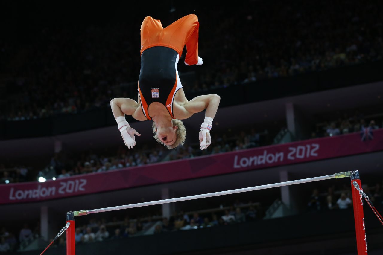 Few may have known his name prior to London 2012, but Dutch gymnast Epke Zonderland showed off his gravity-defying skills during the men's horizontal bar section of the artistic gymnastics event.