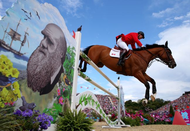 Ian Millar, 65, is riding Power Star, representing Canada in the Olympic power jump qualifiers. He's competing in his 10th Olympic Games.