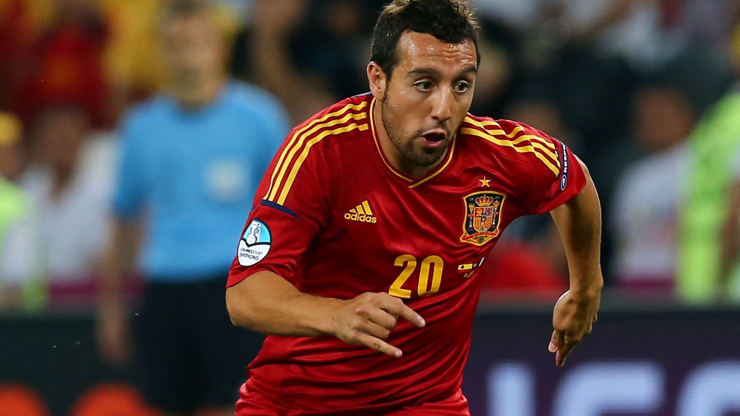 Spain's Santi Cazorla has been capped 45 times.