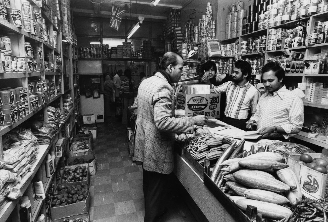 The 20th century saw a steady flow of new arrivals in East London, including several from the Indian sub-continent. <a href="http://www.visitbricklane.org/" target="_blank" target="_blank">Brick Lane</a> has long been a focus for immigrant communities: this photograph shows a grocer's shop in June 1978. Since then the street has cultivated a reputation as a tourist destination based largely on its  restaurants (Getty Images).