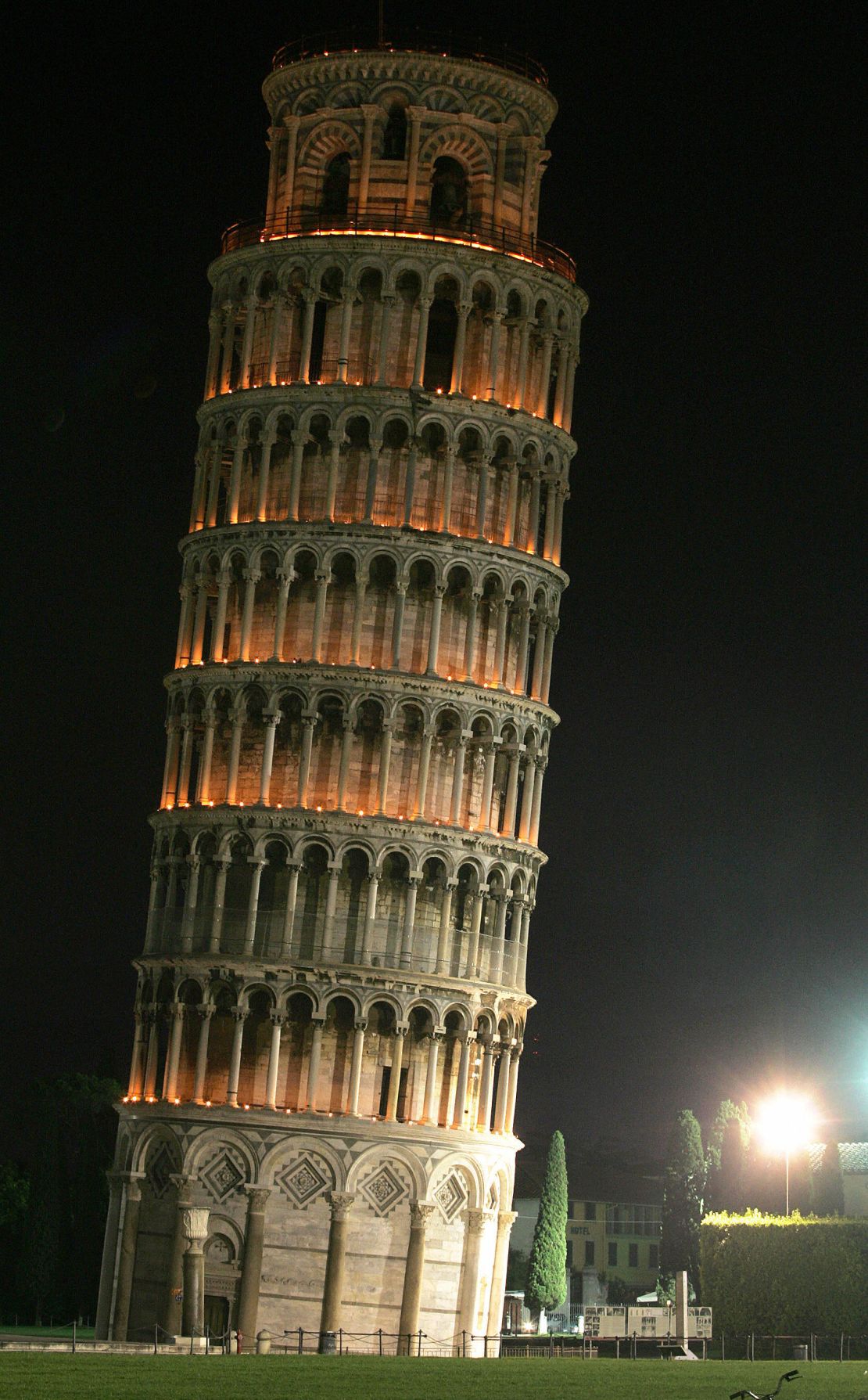 The Tower began leaning almost immediately after it was constructed in the 12th century.