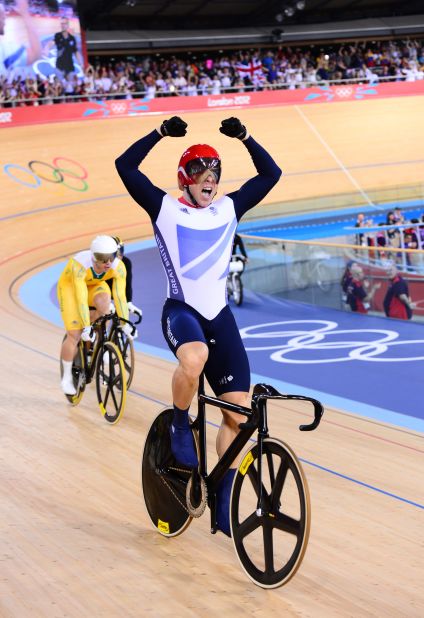 Winning naturally elevates testosterone levels, but so does striking the type of expansive pose adopted by Great Britain's Chris Hoy upon winning gold in the men's keirin cycling.