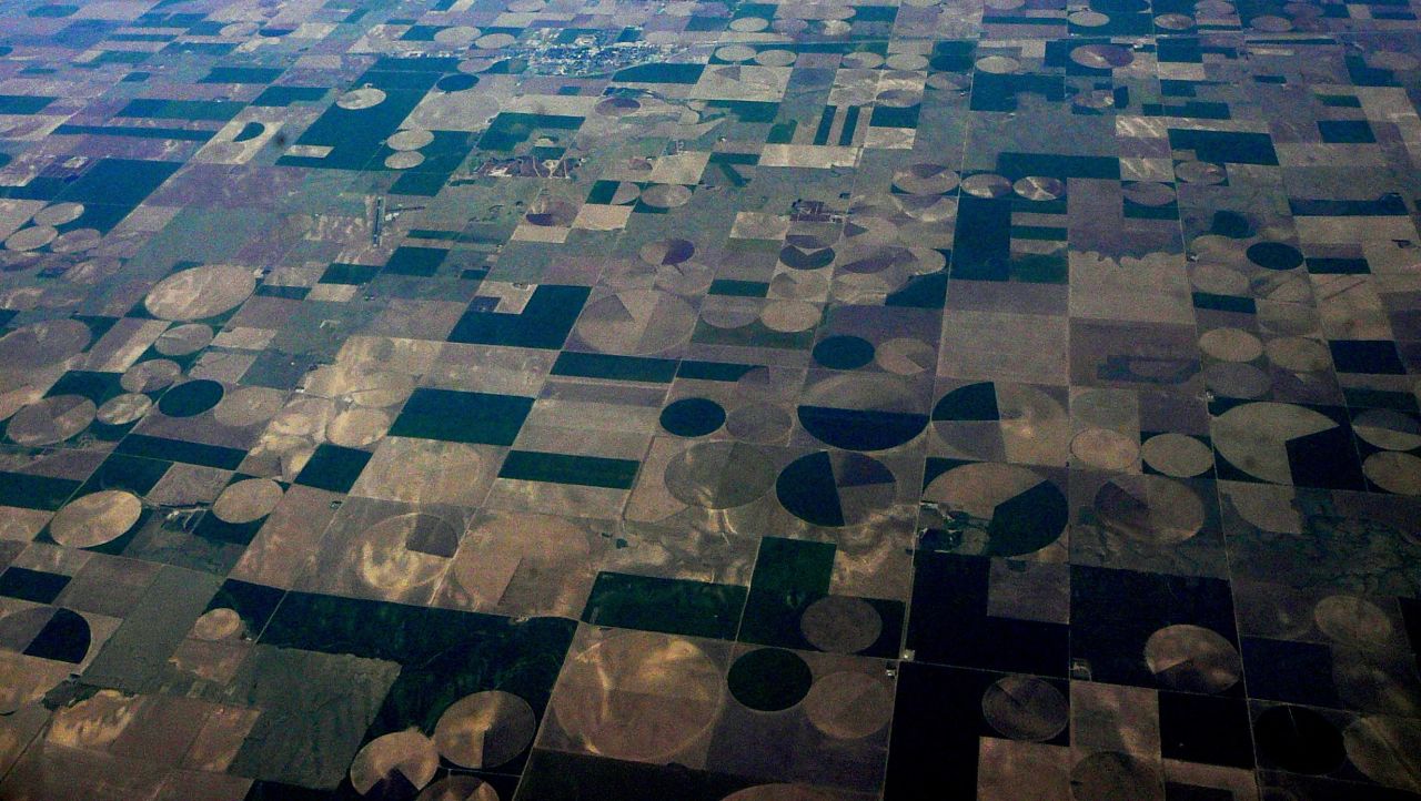 iReporter Marie Sager took this photo on a flight between Los Angeles and Providence, Rhode Island. "I had been cat napping and when I woke up, I thought I was looking at a piece of art."