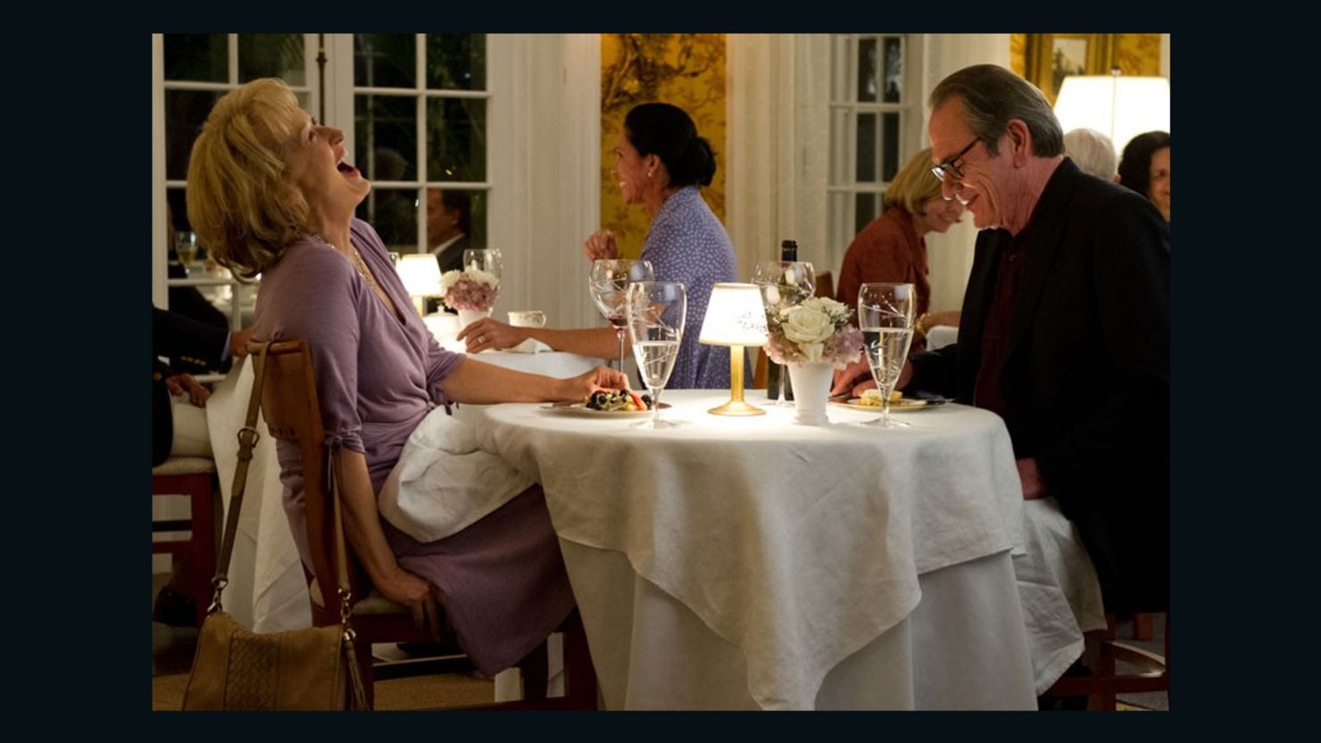 Meryl Streep stars as Kay Soames and Tommy Lee Jones stars as Arnold Soames in "Hope Springs."