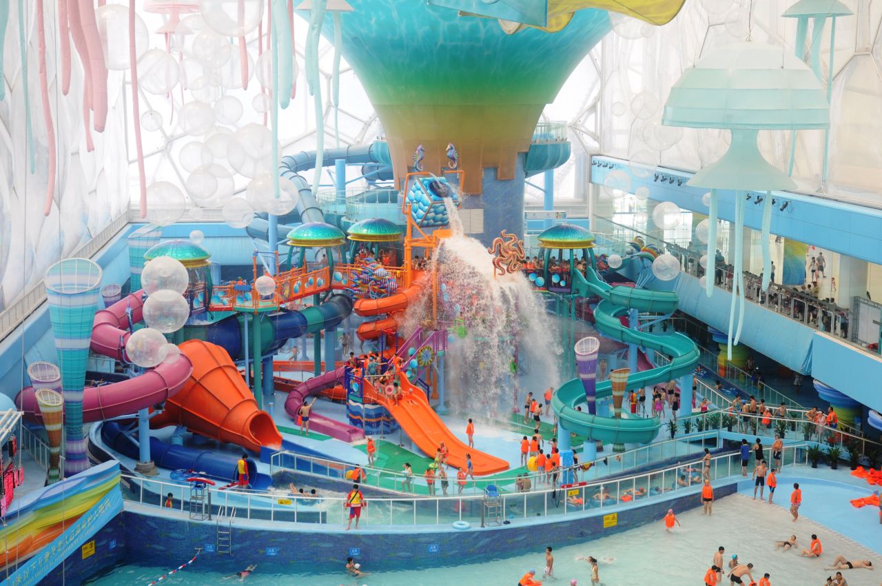 RideHouse is made up of 12 separate slides -- the most of any water-play structure in the world.