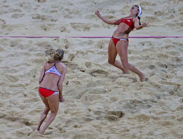 May-Treanor is jubilant following after clinching a third gold medal alongside partner Kerri Walsh Jennings.