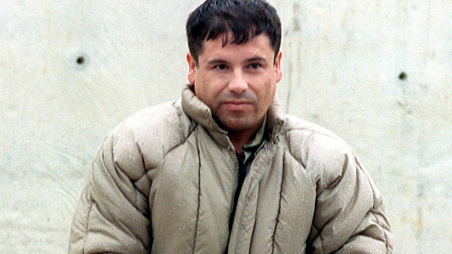 A file photo of drug trafficker Joaquin Guzman Loera 'el Chapo Guzman' at a Mexico maximum security prison before he escaped in 2001. He allegedly heads up the Sinaloa drug cartel who Spainish police say tried to establish a base in Europe.