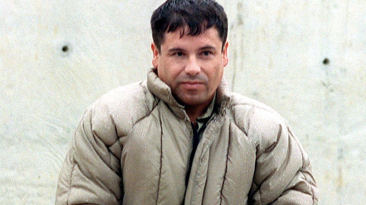 Drug boss Joaquin "El Chapo" Guzman Loera is seen at a Mexican maximum security prison before he escaped in 2001.