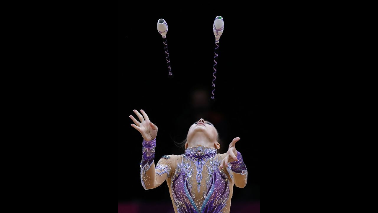 Some Olympic routines were literally eyeball-popping.