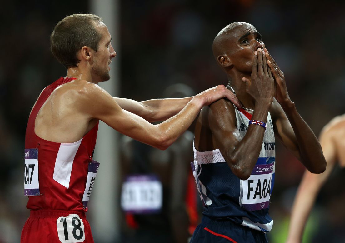 For Dan O'Brien, former U.S. American decathlete, Great Britain's Mo Farah winning the men's 10,000m is his most memorable moment of London 2012. "Mo Farah coming around the turn and Galen Rupp right on his heels. It brought me to my feet... It got me up on my feet and I was screaming."