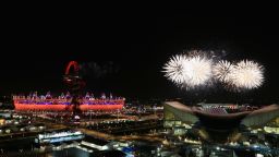 Fireworks light up the Olympic stadium during the closing ceremony of the London 2012 Olympics on Sunday, August 12. Check out photos from the opening ceremony.