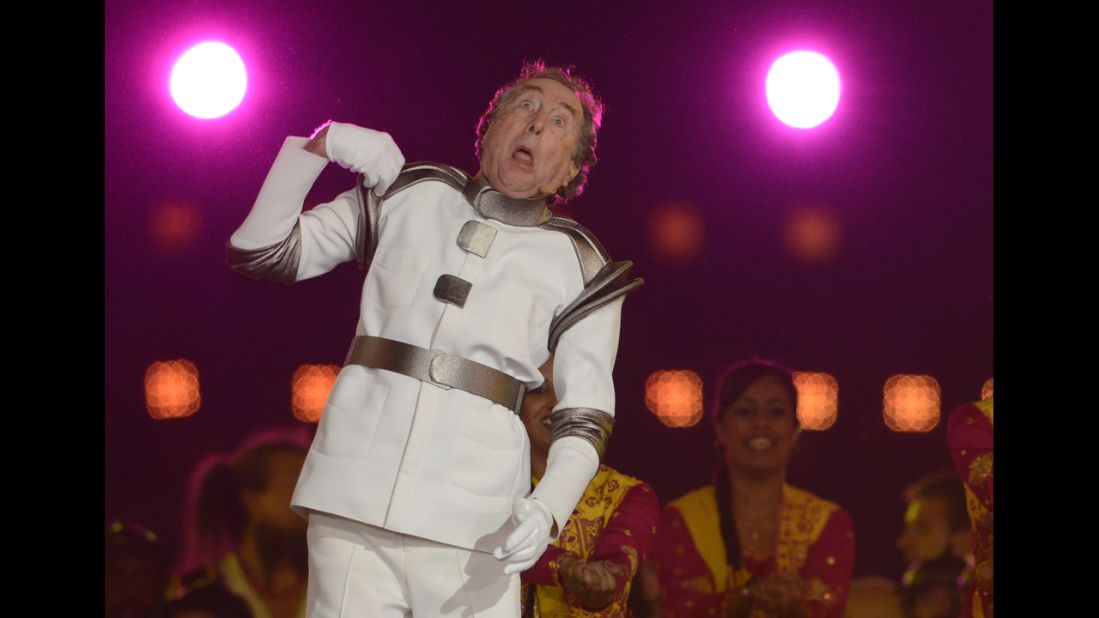 British comedian Eric Idle performs.