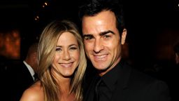 Actress-director Jennifer Aniston and actor-director Justin Theroux attend the 64th Annual Directors Guild Of America Awards cocktail reception held at the Grand Ballroom at Hollywood & Highland on January 28, 2012 in Hollywood, California.