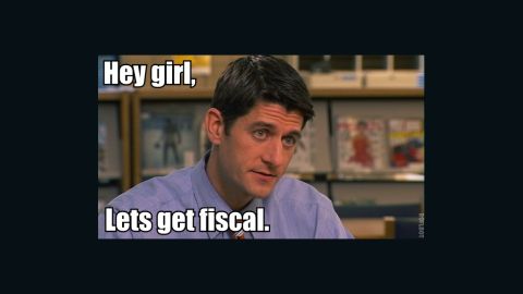 Ryan's penchant for budget writing was fodder for one Web wit's entry in the "Hey Girl ... " photo meme.