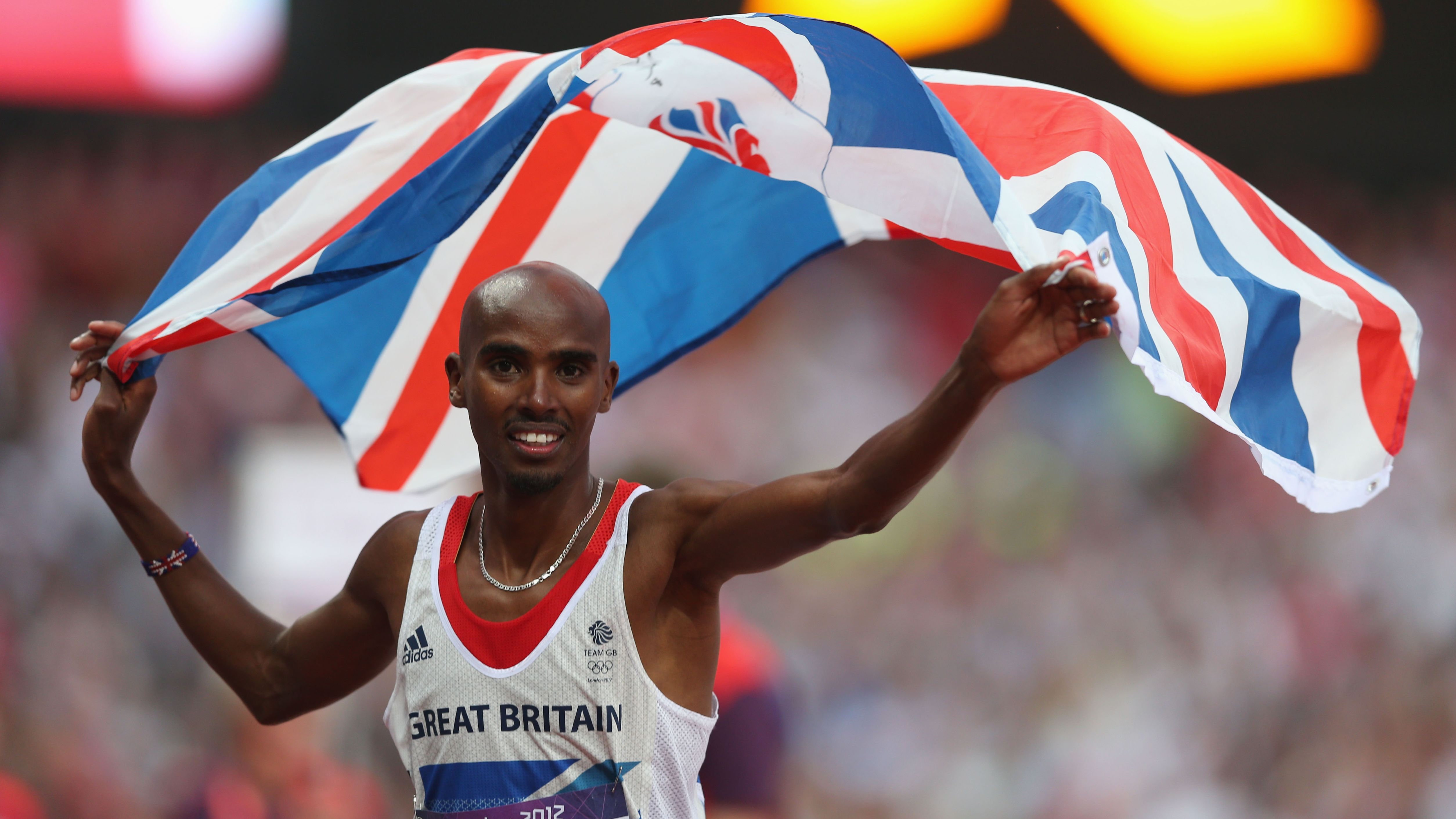 "This is my country and when I put on my Great Britain vest I'm proud," Mo Farah said after winning the 5000m.