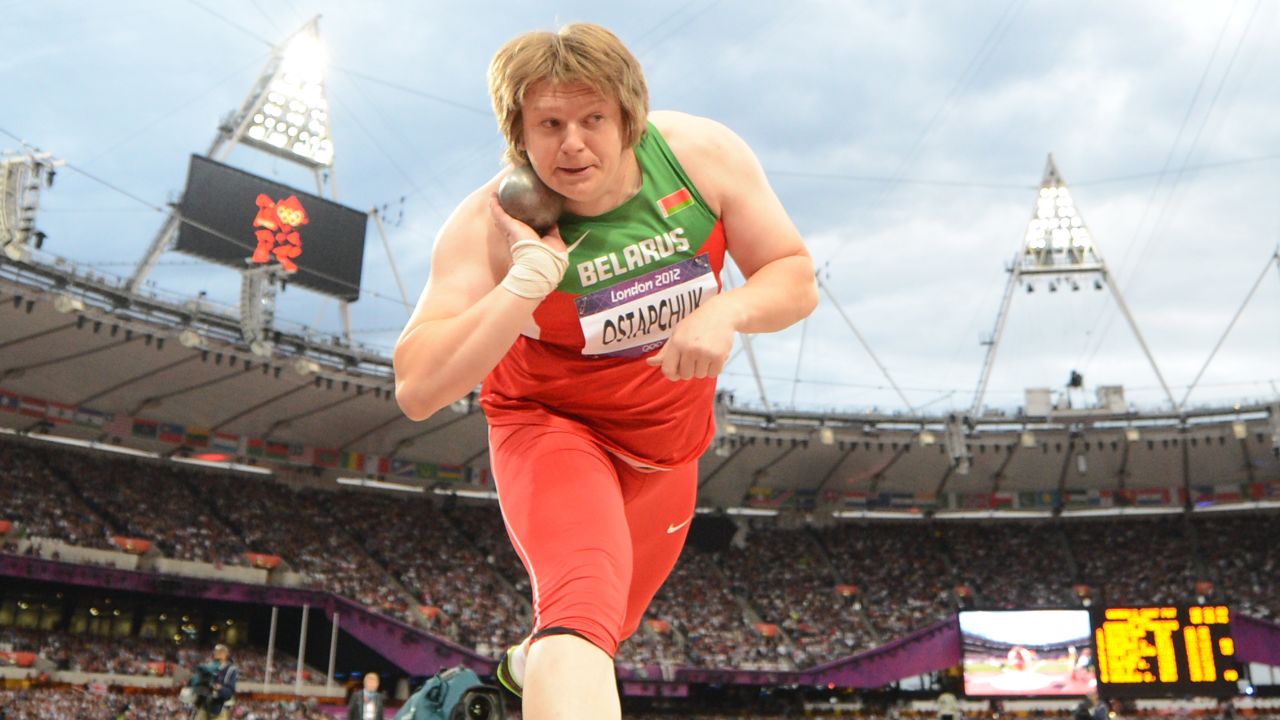 Belarus' Nadzeya Ostapchuk won a bronze medal at the Beijing Games of 2008.
