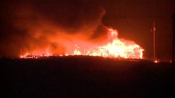 The Cle Elum wildfire in central Washington began Monday, Aug. 13, 2012. Fueled by high winds it burned 24 structures and forced evacuations of residents nearby.