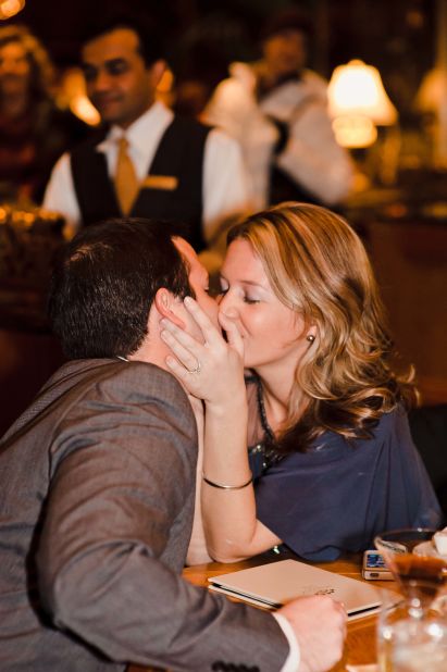 After having begged her boyfriend to come along on an overnight trip to New York City, Stephanie Hayden says his proposal at the Waldorf Astoria in New York was a complete shock. "My fiancé does not like attention, so a public engagement never crossed my mind," Hayden told CNN. <a href="http://ireport.cnn.com/docs/DOC-826919" target="_blank">See their video on Stephanie Hayden's iReport</a>.   