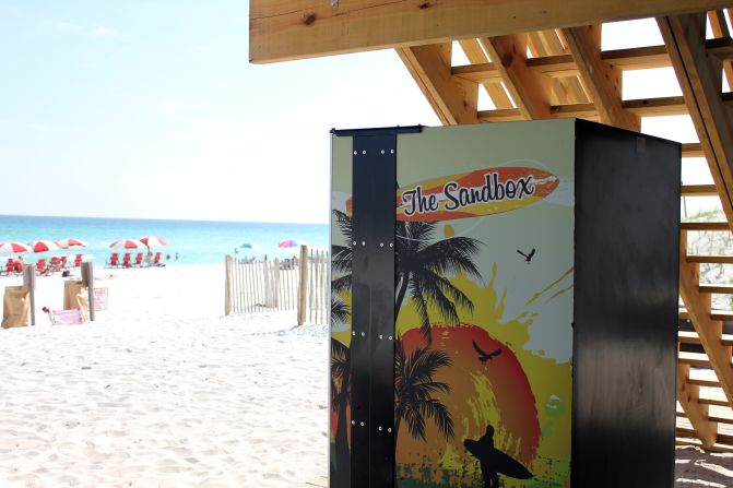 The Sandbox will save you from frying on the shore at Miramar Beach with a stock of sunscreen, goggles and other seaside essentials.
