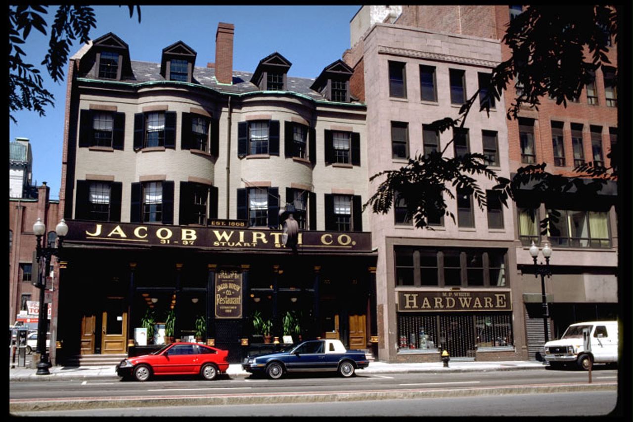 Boston's Jacob Wirth opened in 1868. The restaurant serves solid pub grub and has one of the biggest beer selections in the city.