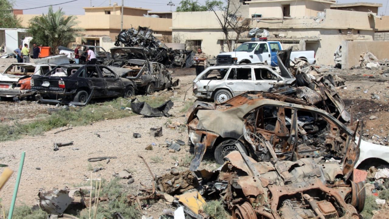 Three car bombs and two roadside bombs exploded in three separate locations in Kirkuk, killing seven people, police said.