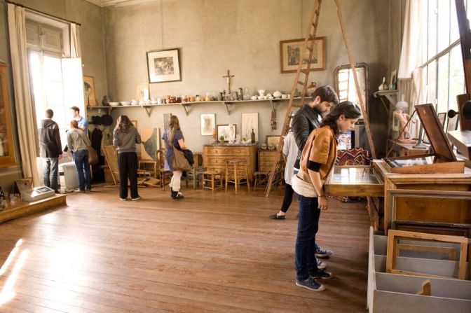 Paul Cézanne's sun-washed studio in Aix-en-Provence is filled with props that visitors might recognize from his still-life paintings.