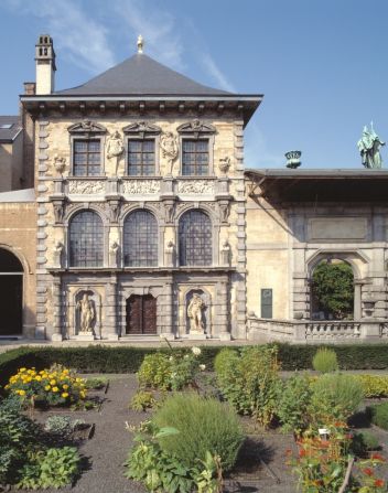 Peter-Paul Rubens' grand baroque house in Antwerp reflects his status as royal court painter and his influence in society.  