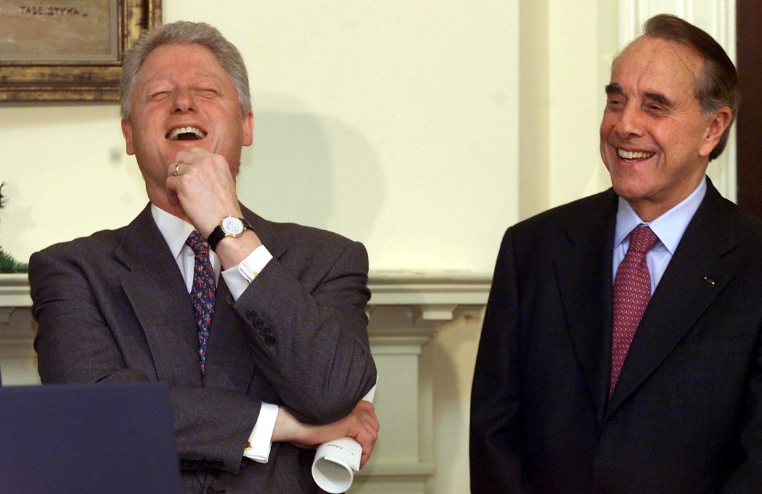 Both Bill Clinton and Bob Dole have gotten off some zingers in their careers.
