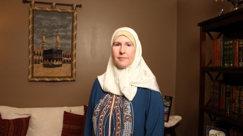 Kareemah Budair awaits guests' arrival for Iftar, the feast ending Ramadan, at her Georgia home.
