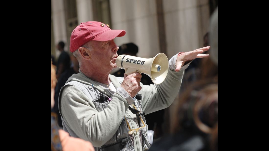 Director Tony Scott on location for "The Taking of Pelham 1-2-3" on the streets of Manhattan on May 11, 2008, in New York. Scott died Sunday, August 19, at age 68 in an apparent suicide. 
