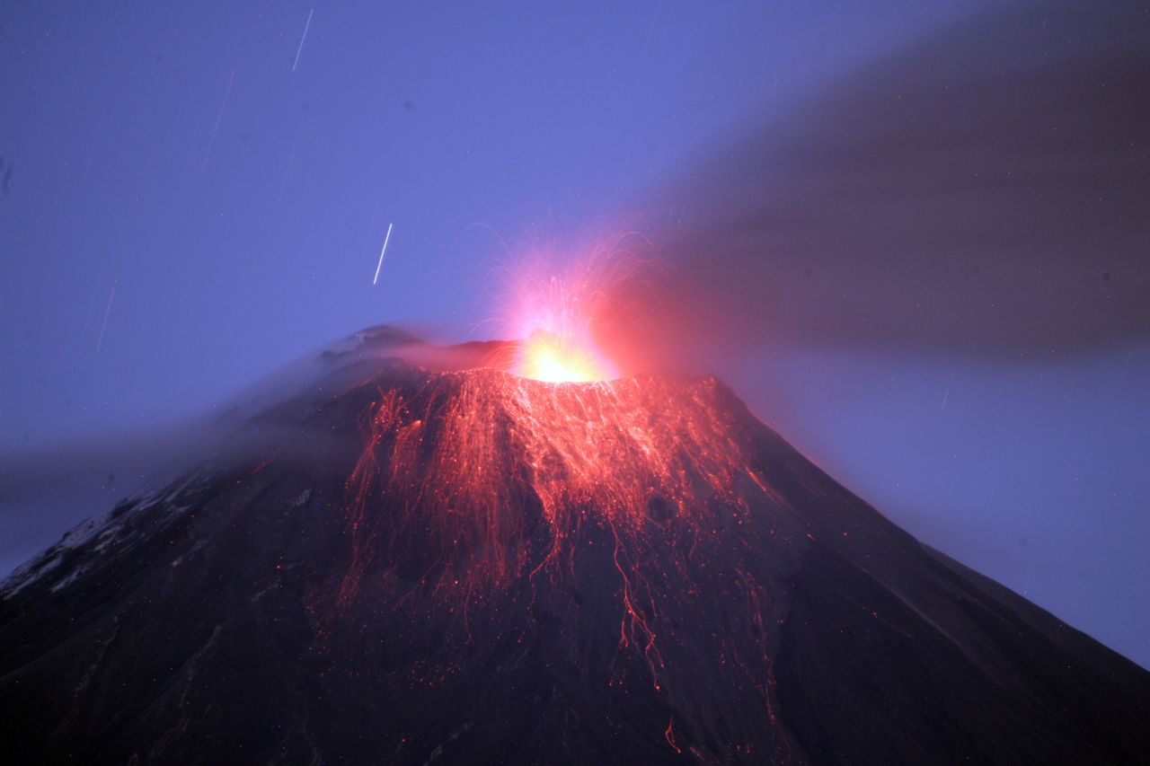 Eruptions from the Tungurahua volcano have prompted authorities to evacuate nearby residents. 