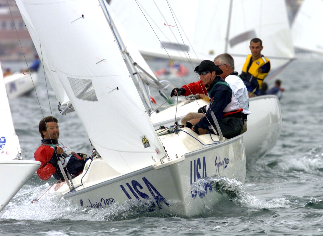 Paul, left, competes in the three-person sailing event at the Sydney Paralympics in 2000. The U.S. failed to win a medal, but gold is on the cards at London 2012 Callahan says.