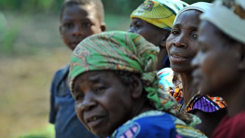 In July 2011, women wait for medical care in the Democratic Republic of Congo after hundreds were raped by armed gangs.