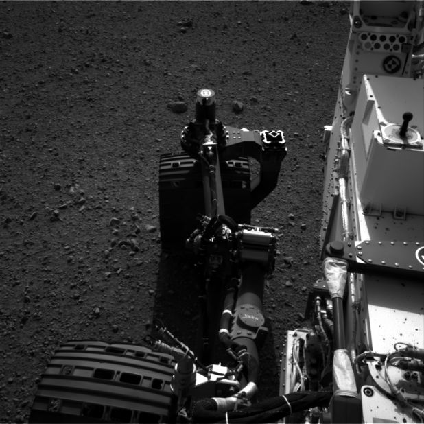 NASA tested the steering on its Mars rover Curiosity on August 21, 2012. Drivers wiggled the wheels in place at the landing site on Mars.