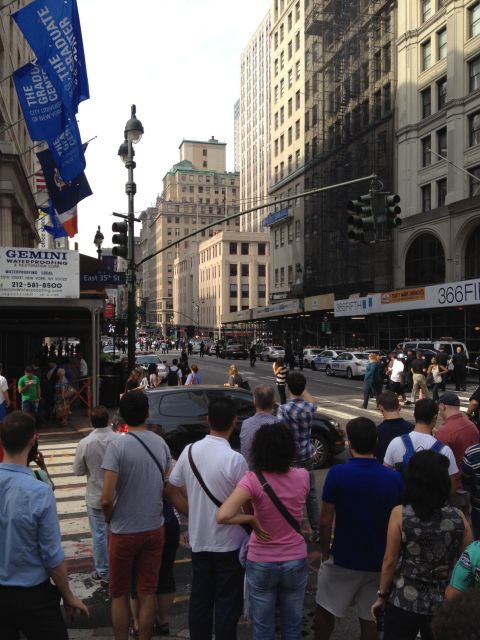  Kelly Wilson, another iReporter, captured this image of the crowd gathering near the shooting scene.