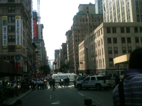 Police closed down the streets near the Empire State Building, which attracts 3.6 million visitors a year.