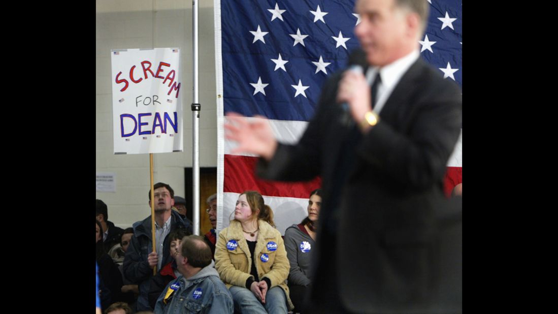 As he tried to fire up the crowd after his third-place finish in the Iowa caucuses in 2004, a hoarse Howard Dean let out a yell that played very loud on TV. His "I Have a Scream" speech was seen by some as unpresidential and was widely mocked.