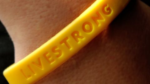 The yellow Livestrong bracelets are synonymous with Lance Armstrong's charity.