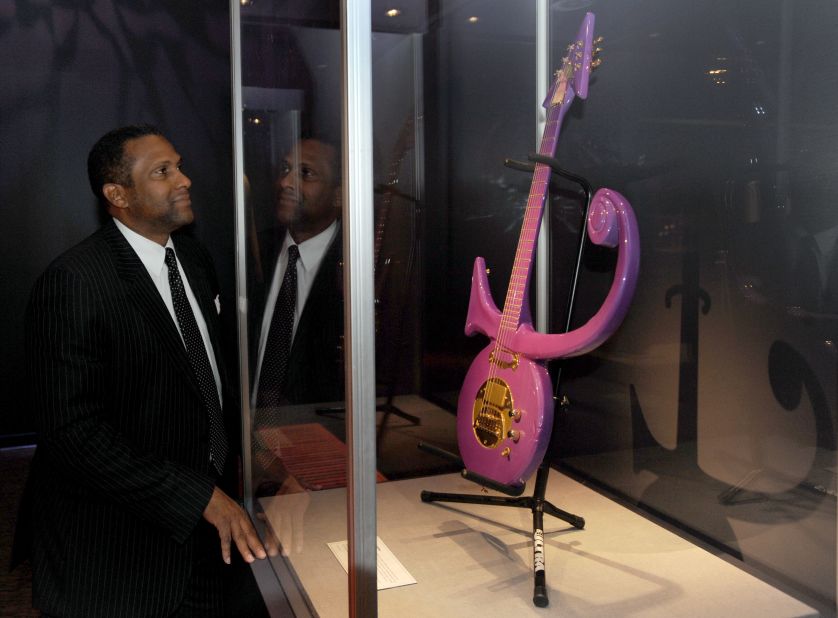 A special exhibit at the <a href="http://www.ganttcenter.org/web/" target="_blank" target="_blank">Harvey B. Gantt Center for African-American Arts + Culture</a> features iconic artifacts, including the purple guitar Prince played at the 2007 Super Bowl.