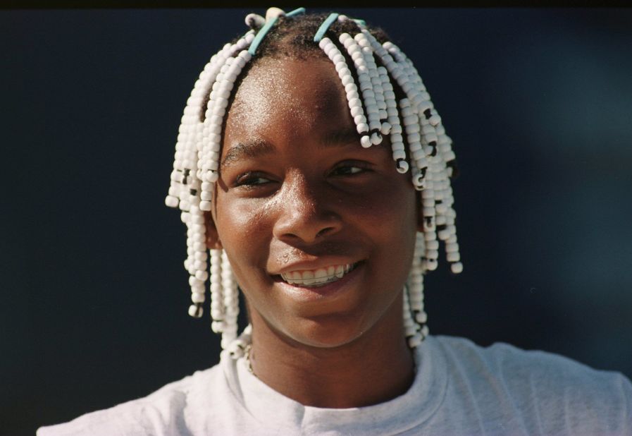 Williams has had a distinctive look since she first burst onto the scene in the mid-1990s. As a teenager she was well known for her braided hair.