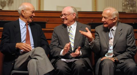 Collins,  Armstrong and Aldrin are honored on Capitol Hill in July 2009 on the 40th anniversary of their mission.