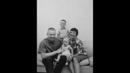  Astronaut Neil Armstrong, commander of Apollo 11 Lunar Landing Mission, with his family on August 26, 1963.