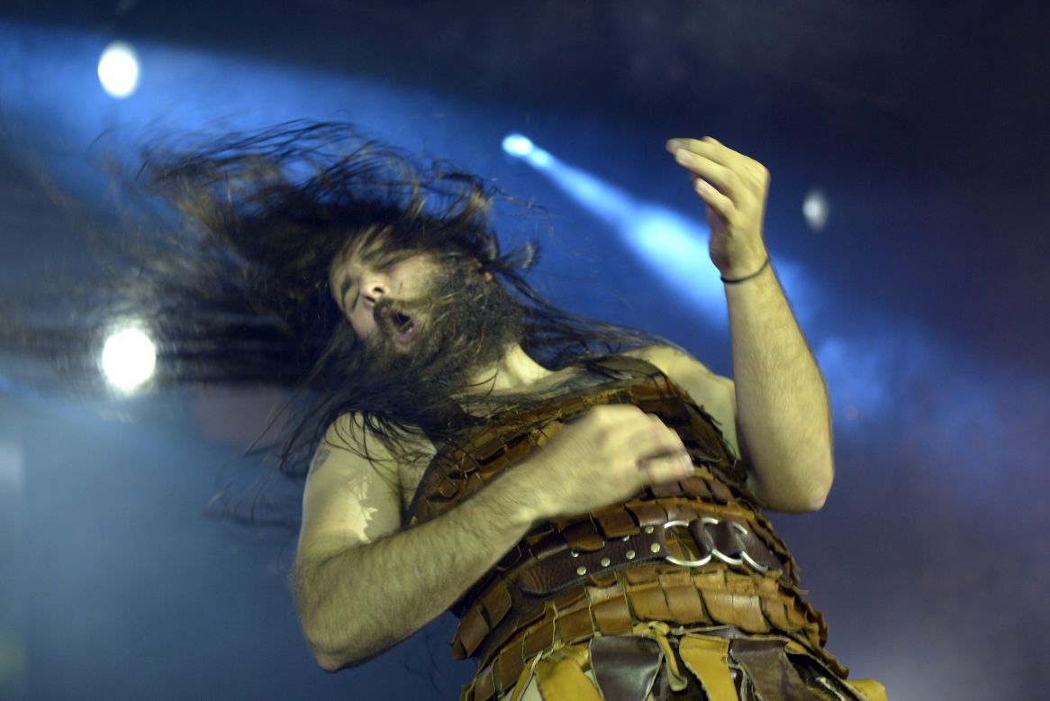 Justin Howard, looking like a Viking warrior in his leather tunic, gives an energetic performance, including sliding across the stage barelegged.