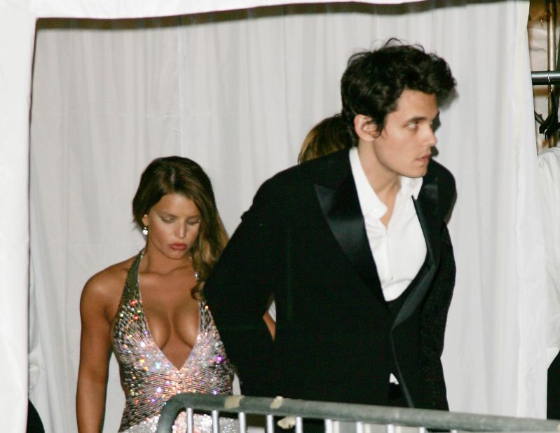 Mayer and Jessica Simpson were first linked in summer 2006. They were photographed together at Christina Aguilera's New Year's Eve party, but broke up later that year.