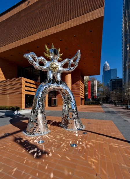Countless Charlotte visitors have had their photo taken with the Firebird outside the <a href="http://www.bechtler.org/" target="_blank" target="_blank">Bechtler Museum of Modern Art</a>. The outdoor sculpture stands 18 feet tall, and it's covered with thousands of tiles of mirrored glass.