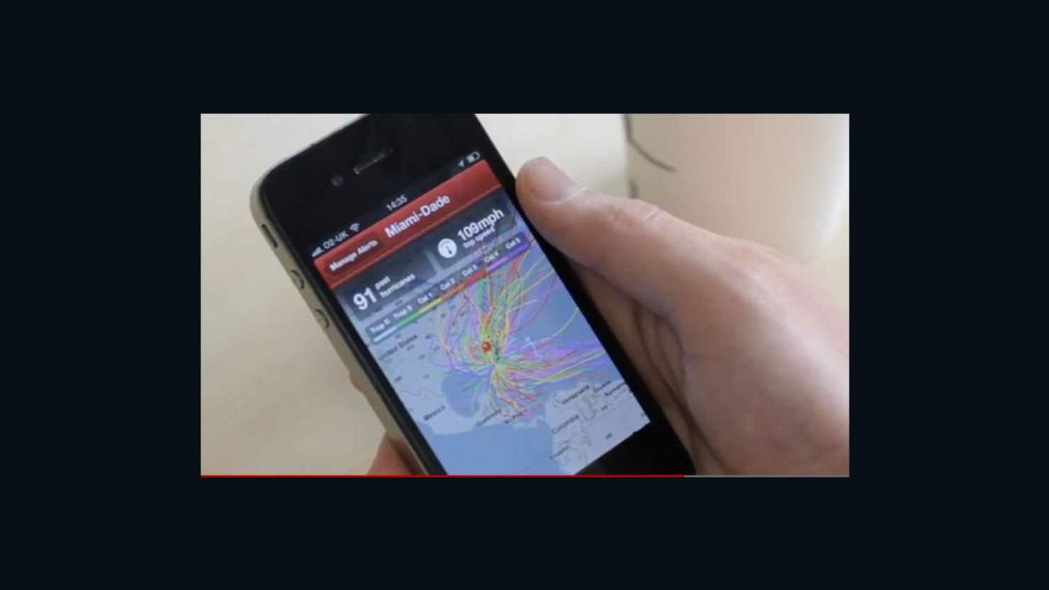 The Red Cross hurricane app lets you track activity and gives tips on storm preparedness.