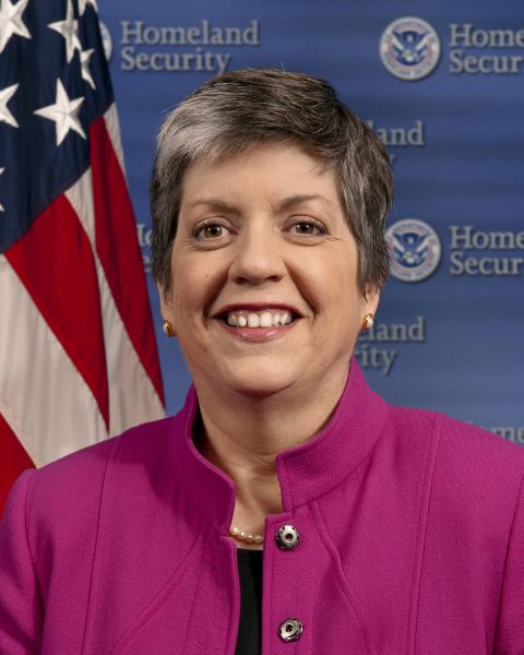 Democrat Janet Napolitano left her post as the <a href="http://www.nga.org/cms/home/governors/past-governors-bios/page_arizona/col2-content/main-content-list/title_napolitano_janet.html" target="_blank" target="_blank">governor </a>of Arizona when President Obama <a href="http://edition.cnn.com/2008/POLITICS/12/01/transition.wrap/index.html" target="_blank">named her</a> the third Homeland Security Secretary, the <a href="http://www.cnn.com/2013/03/07/us/janet-napolitano-fast-facts/" target="_blank">first</a> woman to hold the position. 